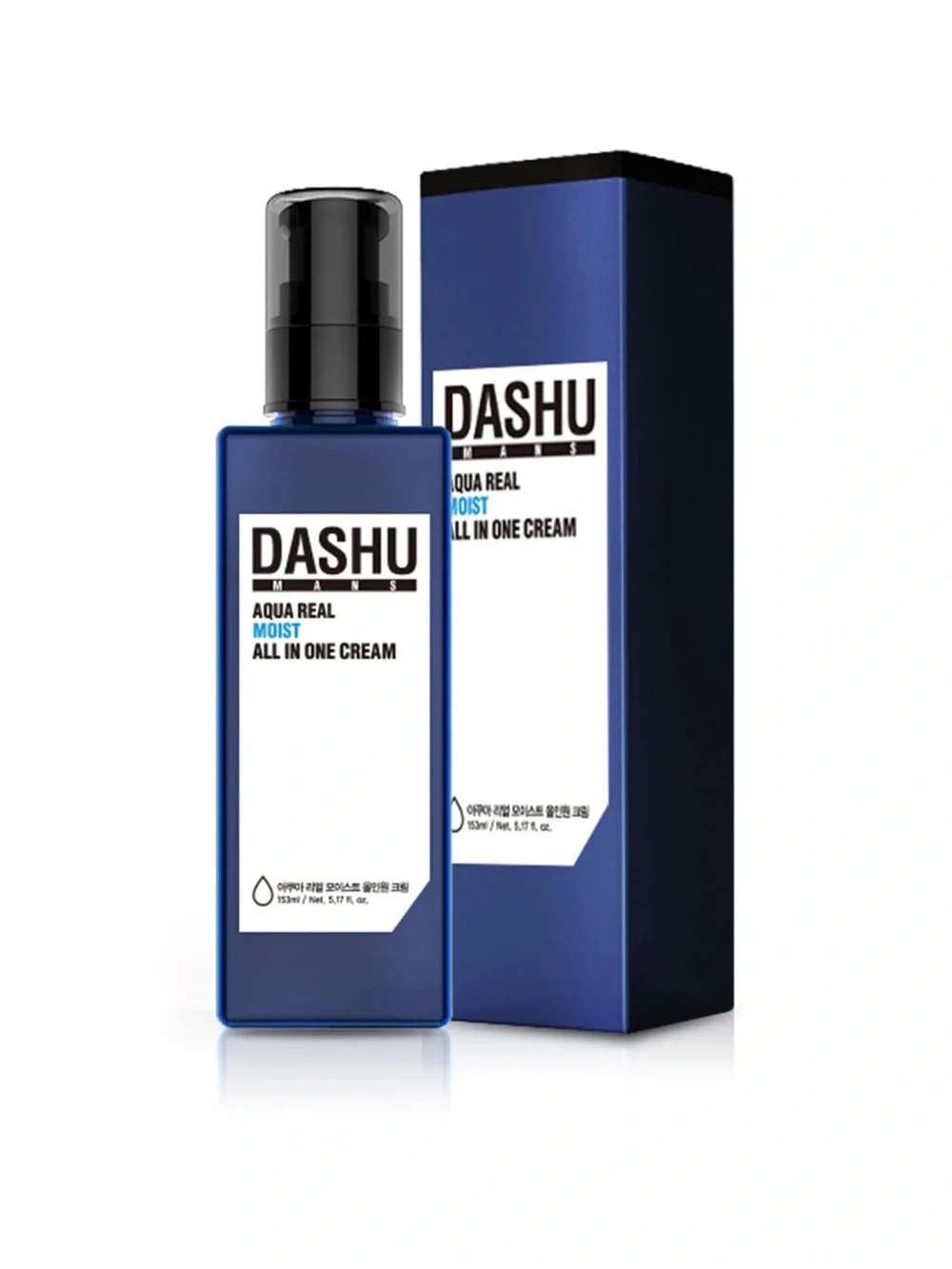 💎 DASHU Men's Aqua Real Moist All-in-One Cream New In Box Full-Size